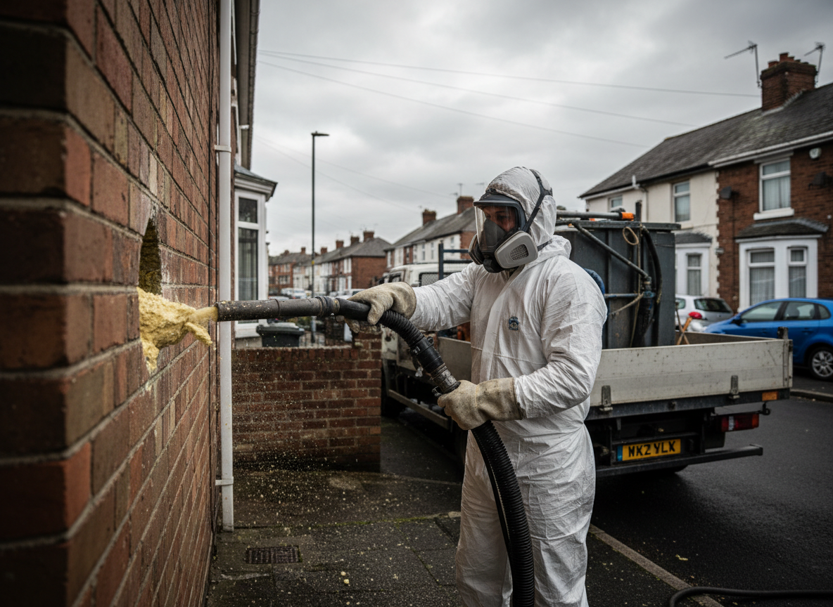 Cavity Wall Spray Foam Removal in Hull, Yorkshire