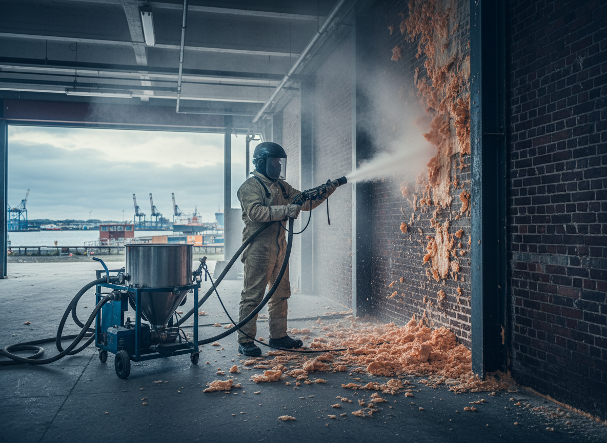 Dry Ice Blasting Spray Foam Removal in Hull, Yorkshire